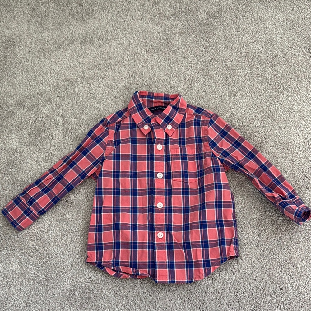 Plaid Kids button down Janie and Jack